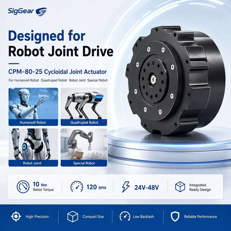 Cycloidal Reducer Bldc Motor - SigGear 80mm BLDC Zykloidengetriebemotor 24V 48V