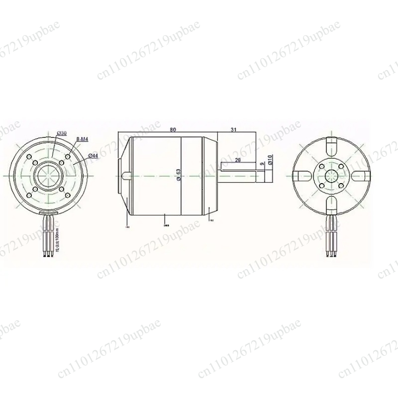 6384 Brushless Motor Sensored - 6384 150KV 200KV Sensorgesteuerter bürstenloser Motor