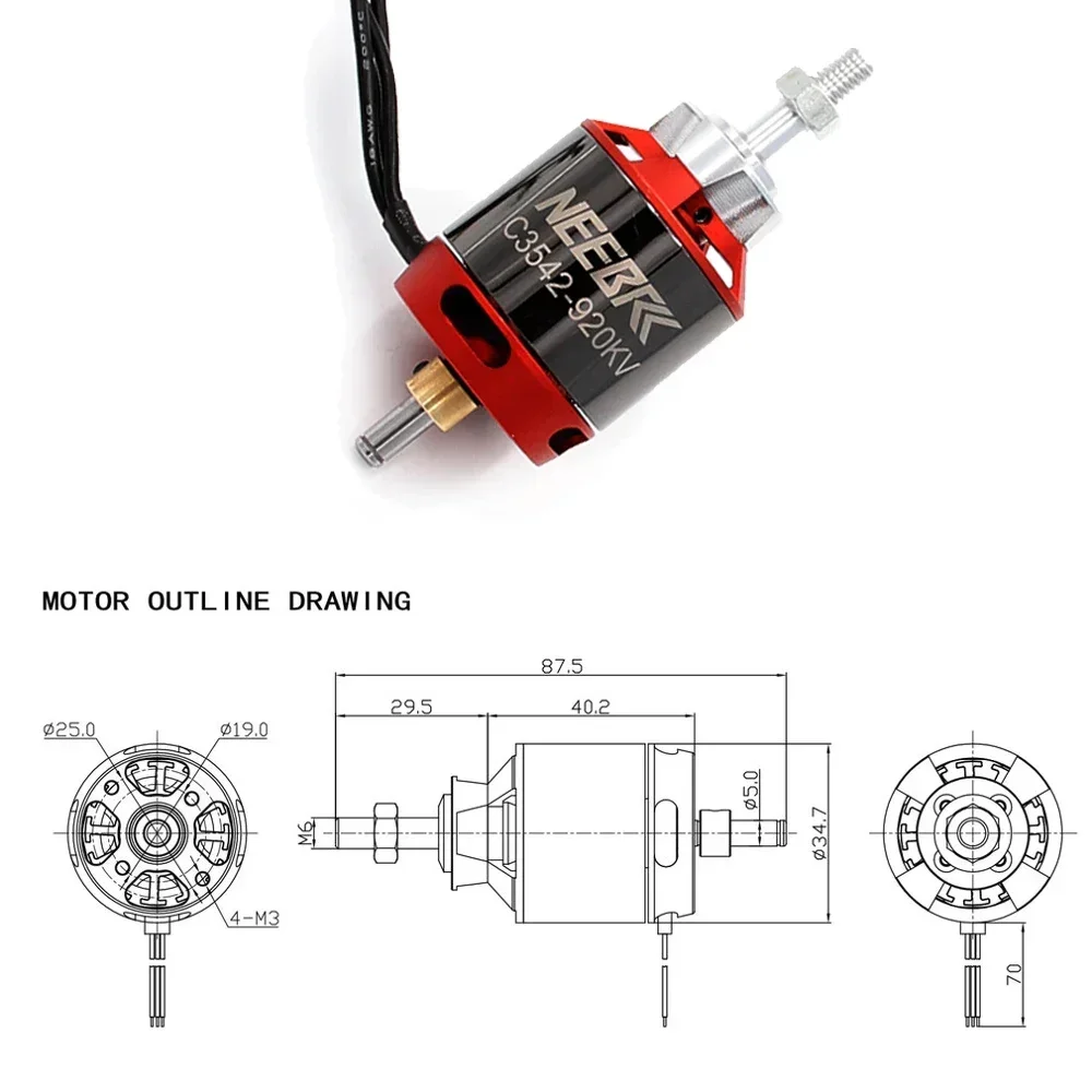 1/2/4PCS 3542 920KV 1400KV Out – Brushless Motor Thrust Test Stand Bewertung und Preis